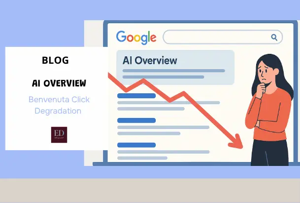 google AI overview e click degradation